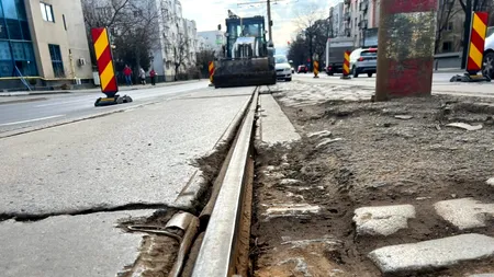 Cât costă lucrările de modernizare a liniei tramvaiului 5. Nicușor Dan promite că va moderniza toate căile de rulare din București