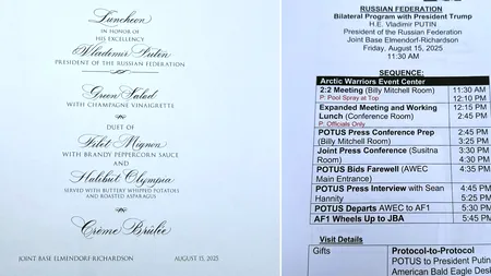 Documente confidențiale despre Putin uitate într-un hotel din Alaska