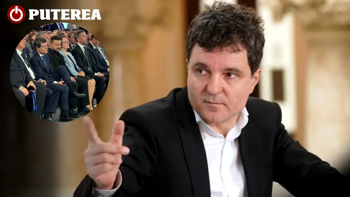 Ce a făcut Nicușor Dan lângă Zelenski, în timpul unei prezentări oficiale în Ucraina. Președintele își aranja șosetele