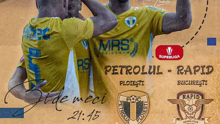 Superliga, etapa a 5-a. Capul de afiș al rundei: Petrolul Ploiești – Rapid