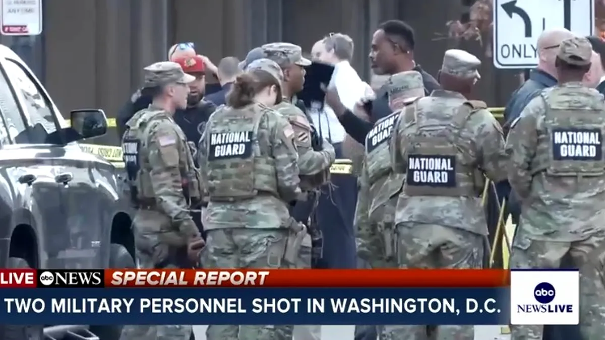 Împușcături lângă Casa Albă: doi membri ai United States National Guard răniți - capitala în alertă