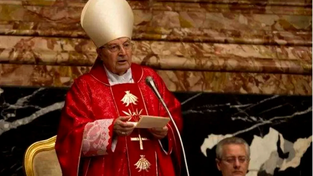 Cardinalul italian Angelo Sodano, fost secretar de stat al Vaticanului, a murit la 94 de ani