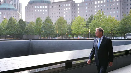 Klaus Iohannis, moment de reculegere în memoria victimelor atentatelor din 11 septembrie 2001 (FOTO)