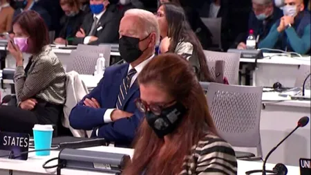 Joe Biden a ațipit în timpul Conferinței ONU privind schimbările climatice VIDEO