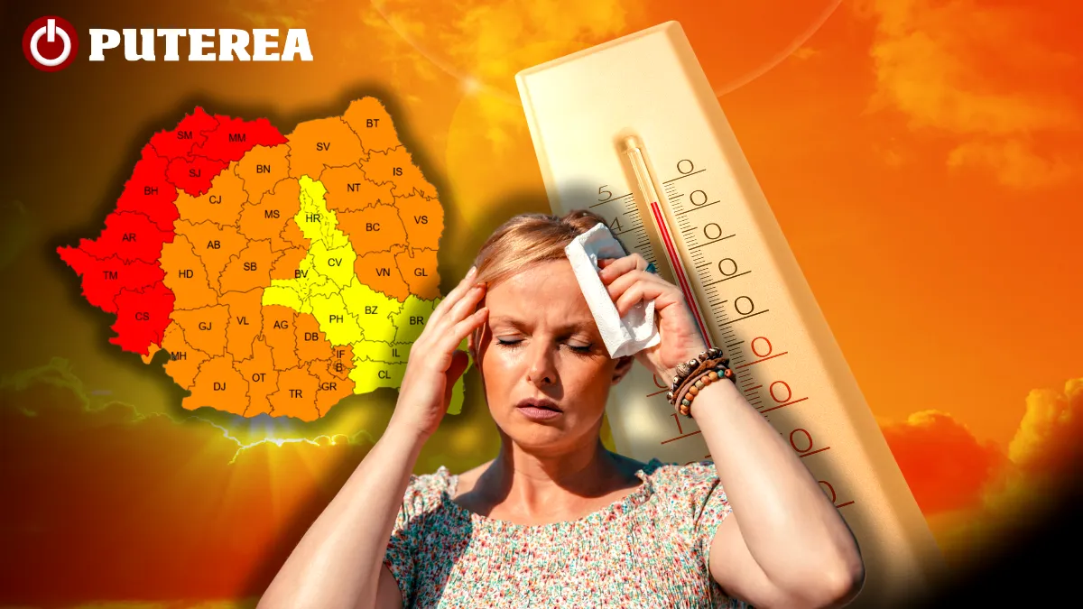 Cod roșu de caniculă extremă, prelungit în șapte județe: temperaturi de până la 41 de grade