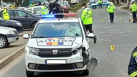 Carambol la ieșirea din Brașov. Circa 15 mașini lovite