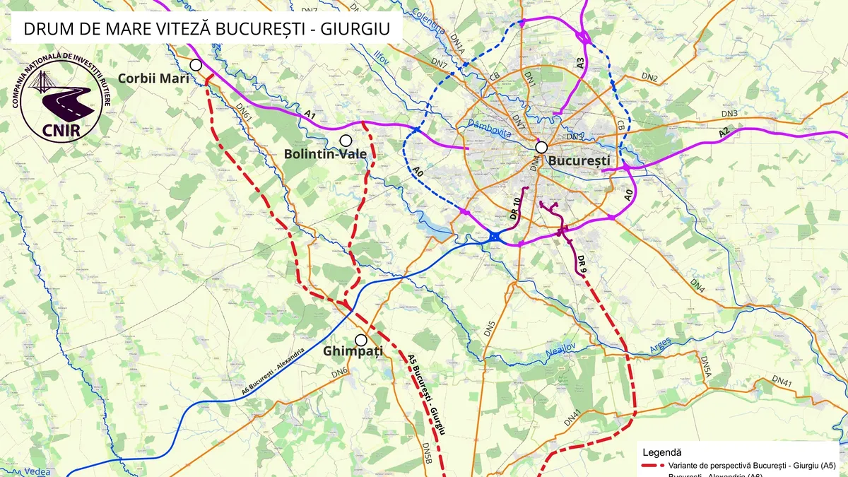 România se pregătește pentru Schengen: Drumul de mare viteză București-Giurgiu devine prioritate