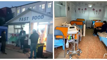 Suspecții de coronavirus, triați într-un chioșc de fast-food