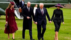 Melania Trump a emanat eleganță alături de Donald la întâlnirea cu Familia Regală în vizita de stat din Marea Britanie