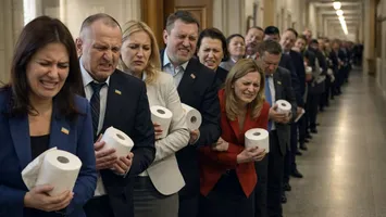 Epidemie în templul legilor: când Parlamentul se oprește din vot și începe să fugă la toaletă