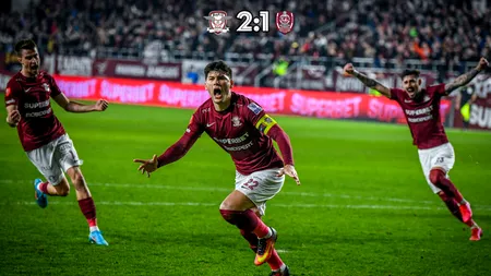 Rapid - CFR Cluj 2-1, în Superligă. Giuleștenii au beneficiat de două penalty-uri (Video)