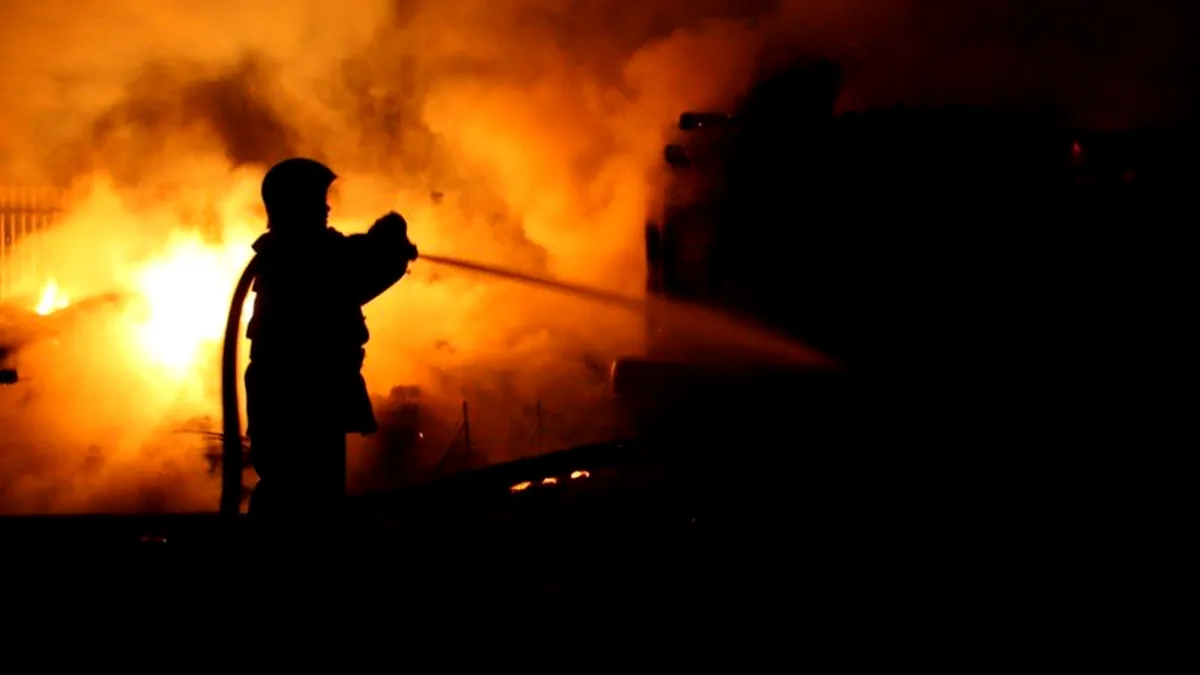Incendiu uriaș în localitățile Breaza și Pietroasele din județul Buzău. Peste 100 de pompieri au intervenit