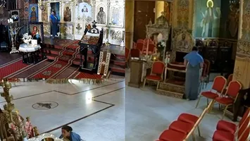 Culmea păcatului. Ucraineancă prinsă la furat în Casa Domnului