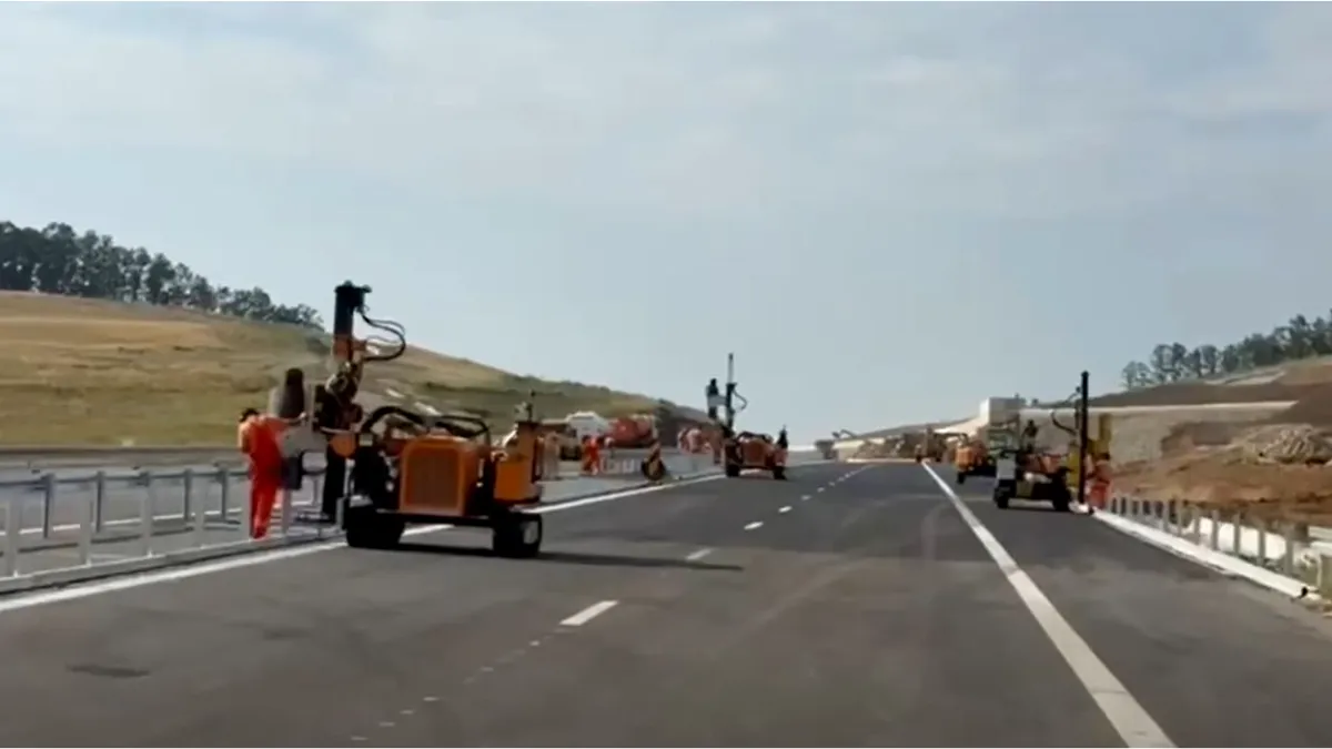 A3, secțiunea Zimbor–Poarta Sălajului, intră în recepție de luni. Ce se mai lucrează în șantier
