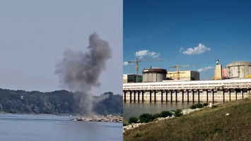 Peste 100 de kilograme de explozibil pe Dunăre: Armata reia detonările pentru a devia apa spre Cernavodă