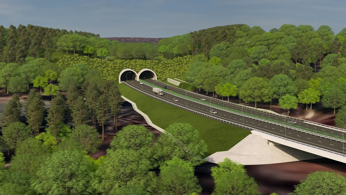 Un tronson spectaculos de autostradă este pregătit pentru licitație! Va avea și patru tuneluri