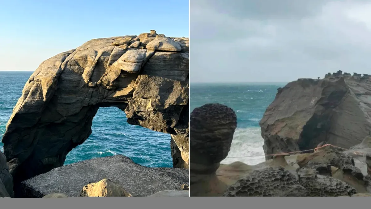 O parte din Elephant Trunk Rock s-a prăbușit în mare