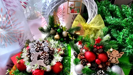Decorațiuni și aranjamente de sărbători, făcute cu suflet pentru a aduce bucurie