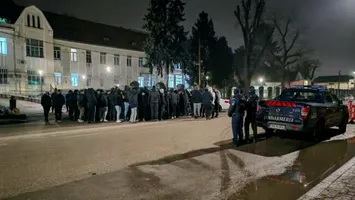 Sute de suporteri greci, la Timişoara, după tragedia de pe DN6