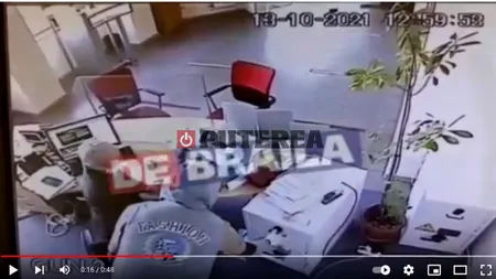 UPDATE: Jaf la o bancă din Brăila. Hoțul a fugit cu banii (video)