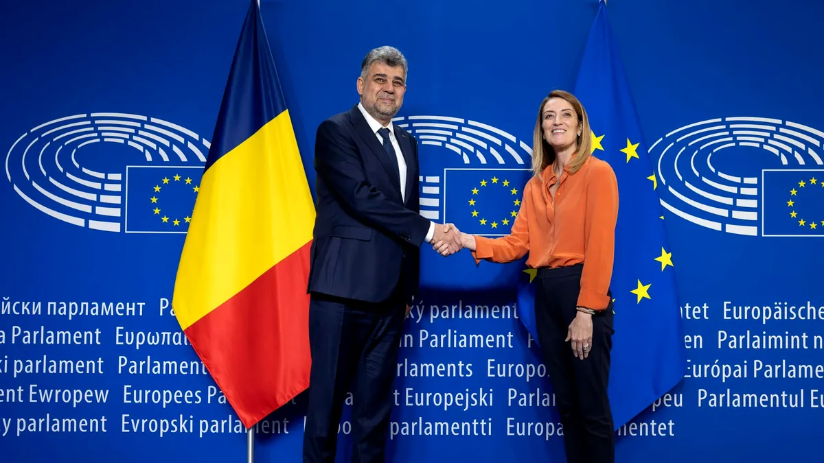 Premierul Marcel Ciolacu anunță două programe importante după întâlnirea cu președintele Parlamentului European, Roberta Metsola