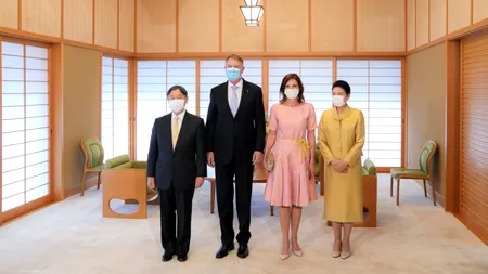 De ce s-a îmbrăcat Carmen Iohannis în roz la întâlnirea cu împăratul Japoniei