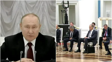 Putin mărește distanța. A ajuns la 20 de metri față de oficialii ruși