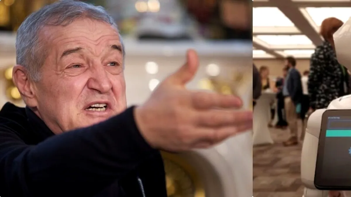 Gigi Becali faţă în faţă cu tehnologia. 