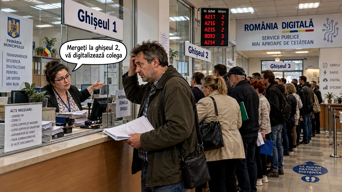 Papetărie cu internet. Statul îți știe salariul, contractul și contribuțiile. De ce te mai trimite cu buletinul și dosarul la Casa de Pensii?
