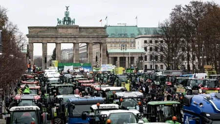 Proteste ale agricultorilor în toată Germania. Centrul Berlinului, ocupat de tractoare!