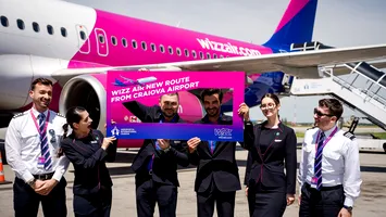 Wizz Air a mărit numărul curselor de la Craiova. Rute noi, rute redeschise și frecvențe crescute