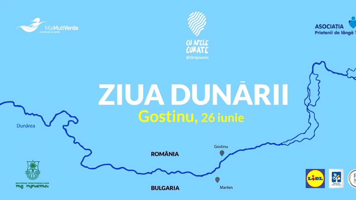 Ziua Dunării, marcată în avans, simultan în două localități din România și Bulgaria: Gostinu (jud. Giurgiu) și Marten (Ruse)