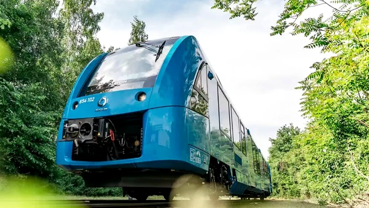 Un tren cu hidrogen produs de Alstom a parcurs 1.175 de kilometri fără să realimenteze