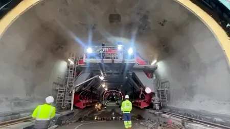 Cum arată forma finală a primului tunel săpat pentru o autostradă din România (VIDEO)