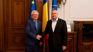 Nicolae Ciucă, întâlnire cu Armin Papperger, CEO al Rheinmetall: Automecanica Mediaș are capacitatea să devină o companie fanion a industriei românești de apărare