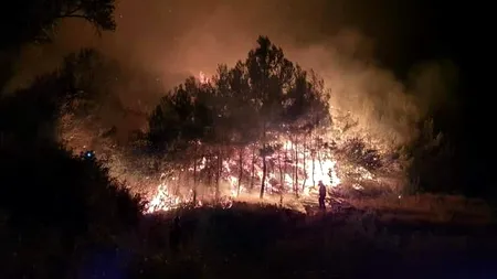 Incendiu puternic în insula grecească Samos