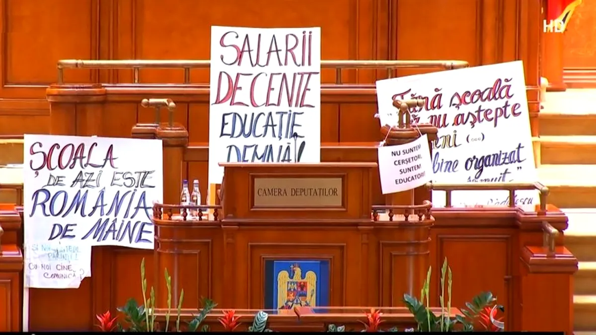 Scandal în parlament: USR capturează politic protestele din educație