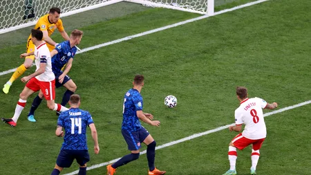 EURO 2020 | Slovacia - Polonia 2-1. Primul cartonaș roșu de la Campionatul European a fost acordat de Hațegan