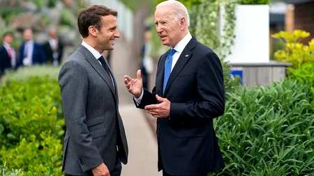 Întâlnire istorică între Emmanuel Macron și Joe Biden la Casa Albă (Video)