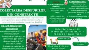 Colectarea deșeurilor din construcții în Sectorul 5. Ce este interzis să faci
