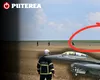 Primele imagini de la locul unde a căzut drona doborâtă de un F-16 românesc/ GALERIE FOTO