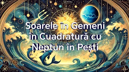 Soarele în Gemeni în cuadratură cu Neptun în Pești pe 20 Iunie 2024: Evită suprasolicitarea și fii blând cu tine