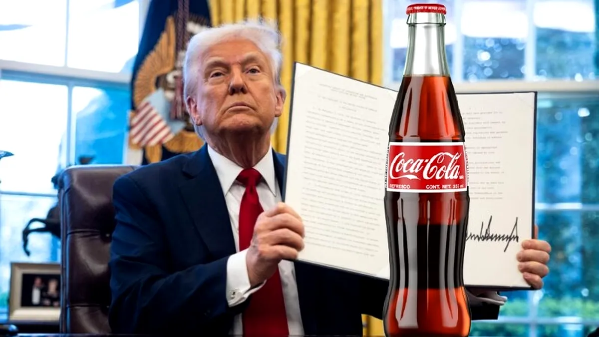 Trump vrea Coca-Cola ca în Mexic și UK: fără sirop de porumb, cu zahăr „real”