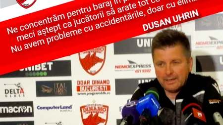 Ce spune Dușan Uhrin despre barajul pentru rămânerea lui Dinamo în Liga 1