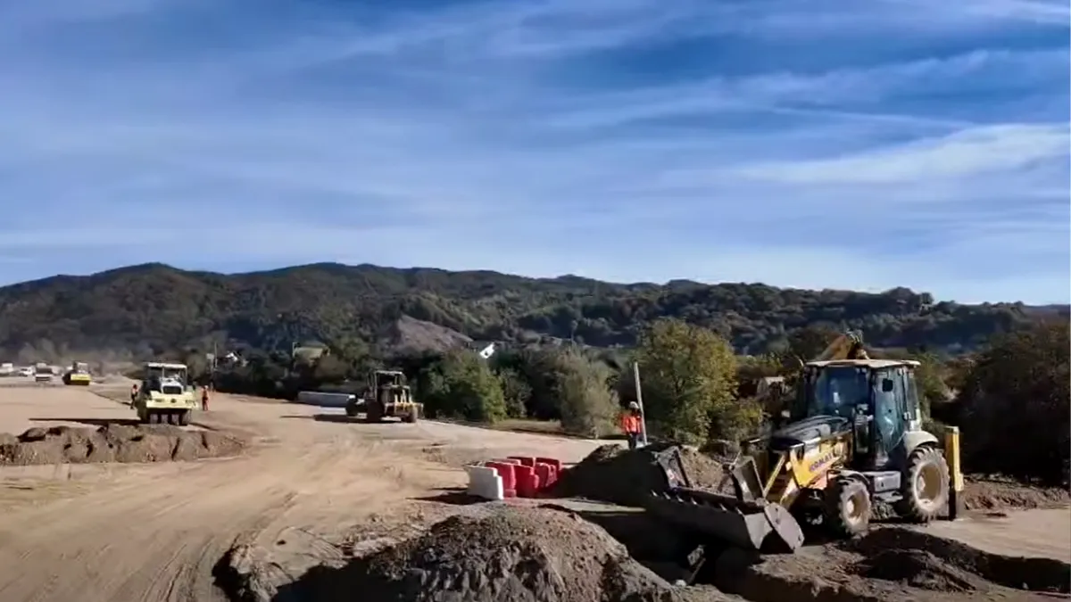 Premieră pe Autostrada Sibiu - Pitești: tunelul Poiana va fi săpat cu TBM. Ce se lucrează acum între Cornetu și Tigveni