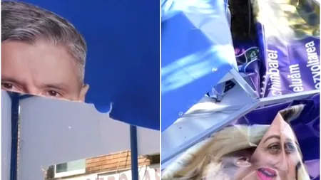 Bannere şi afişe electorale vandalizate pe stradă, la Drobeta-Turnu Severin