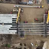 Șantierul Retter de pe lotul 1 al A0 Nord. Grinzile la structuri au fost montate Just-in-Time, direct de pe trailer (VIDEO)