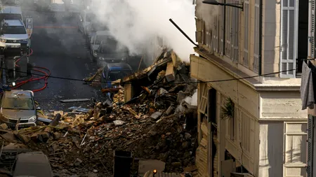 Explozie puternică în Marsilia. Două clădiri s-au prăbușit complet. Cel puțin 6 oameni sunt răniți