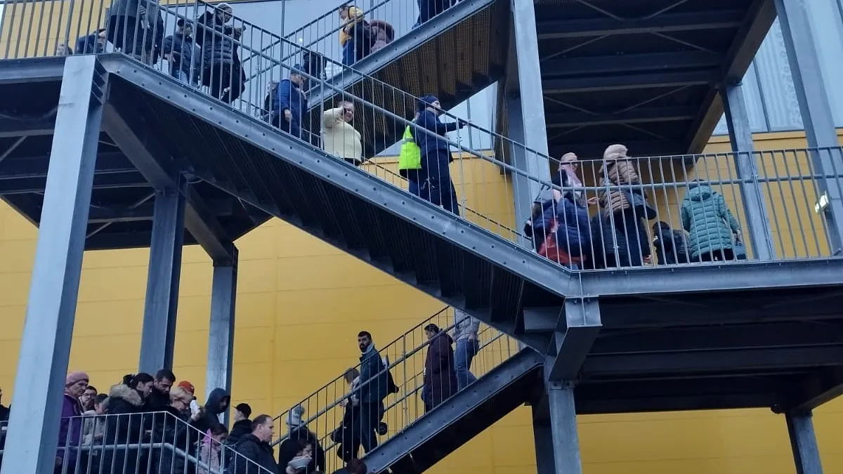 Evacuare de urgență la Ikea Pallady, sâmbătă (video)