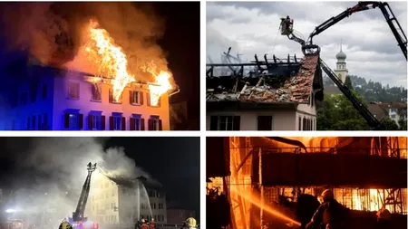 Coșmarul incendiilor revine în Elveția: foc mistuitor la un restaurant din Thusis, cu morți și răniți
